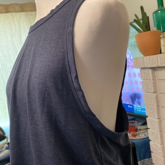 Bundle 2 for $10 // Prana Blue Small V-Back High-Neck Tank Top Hiking Active - Picture 3 of 7